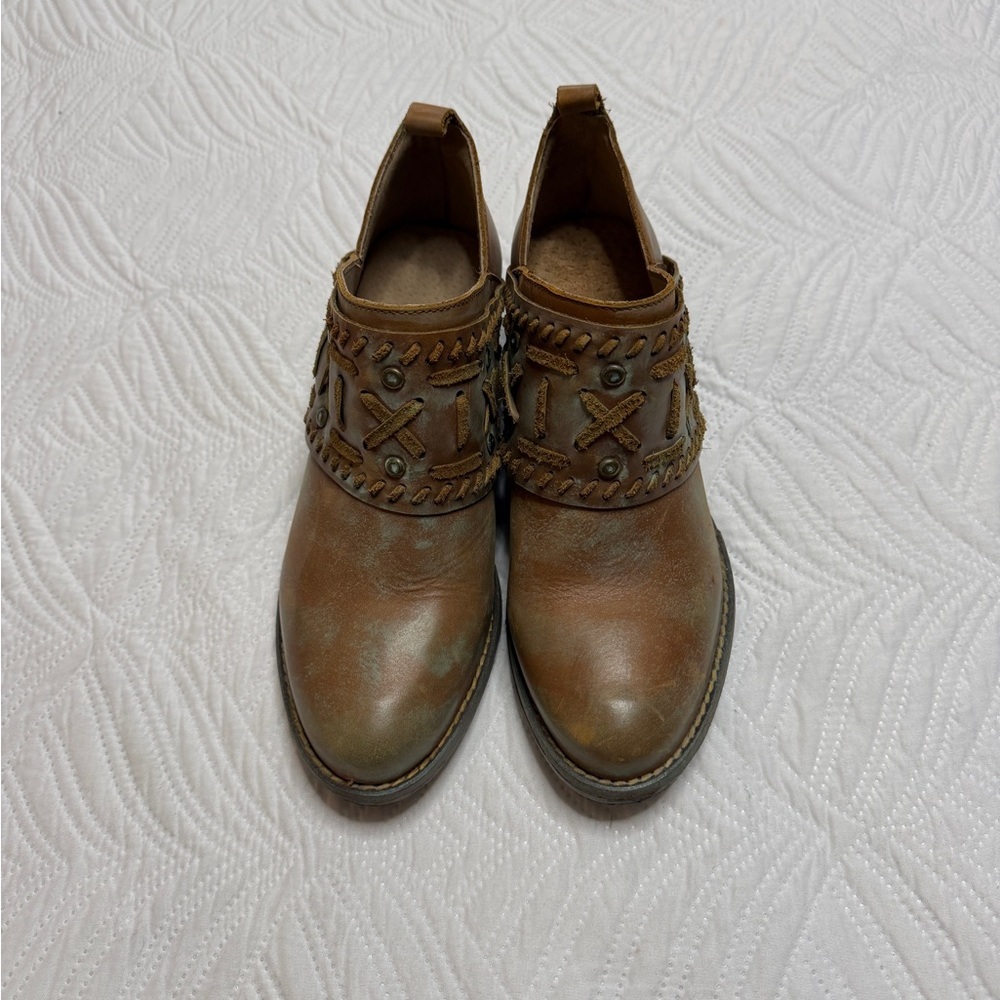 Circle G Women’s Patina Leather Western Ankle Boots. Size 8.5 - Picture 2 of 9